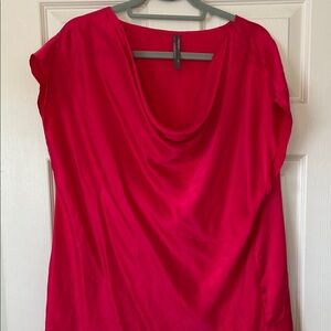 Anthropologie Fuchsia Drape Blouse